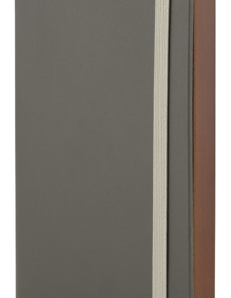 Securit rekeningmap WOOD, leer en hout, grijs