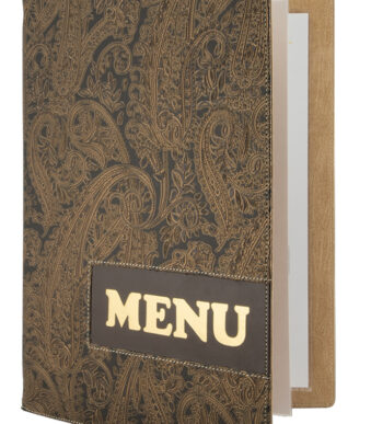 Securit menukaart-map DESIGN PAISLEY, DIN A4