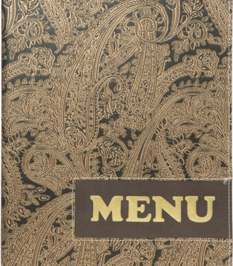 Securit menukaart-map DESIGN PAISLEY, DIN A4