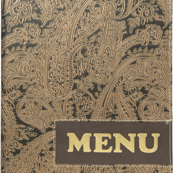 Securit menukaart-map DESIGN PAISLEY, DIN A4