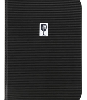 Securit menukaart-map ESSENTIAL, A4, zwart