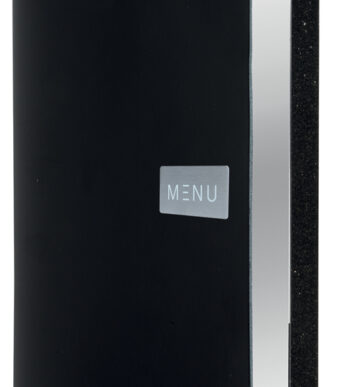 Securit menukaart-map ROYAL, DIN A4, leer, zwart