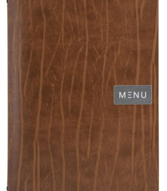 Securit menukaartmap 'RUGA', DIN A4, van leer, bruin