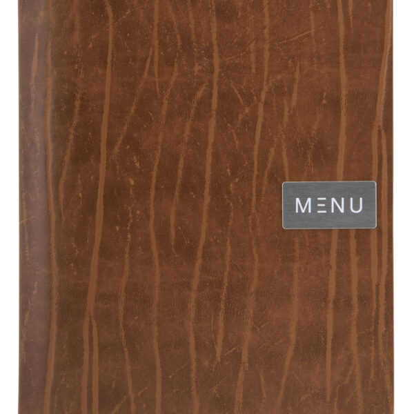 Securit menukaartmap 'RUGA', DIN A4, van leer, bruin