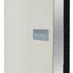 Securit menukaartmap RAW, A4, echt leer, wit