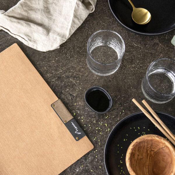 Securit menukaartmap 'Nature Collection', A4, beige