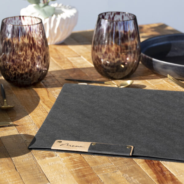 Securit menukaartmap 'Nature Collection', A4, zwart