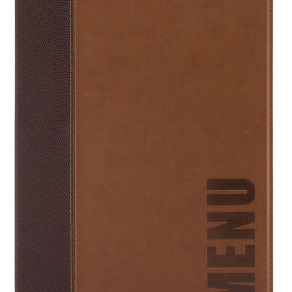 Securit menukaart-map TRENDY, A4, lichtbruin