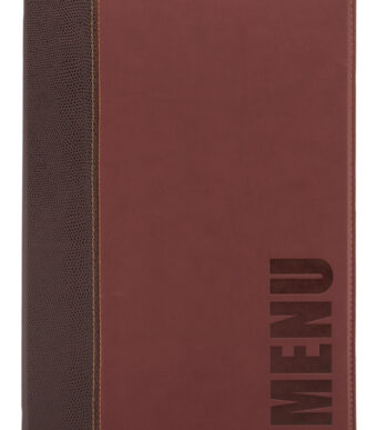 Securit menukaart-map TRENDY, A4, wijnrood