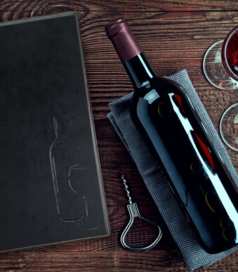 Securit wijnkaart TRENDY, DIN A4, zwart