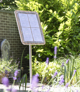 Securit vitrinekast GLASS STAR, 4 x DIN A4 pagina's, eiken