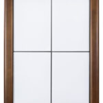 Securit LED-menukast CLASSIC, 4 x DIN A4, donkerbruin