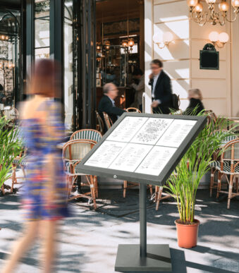 Securit LED-menukast COATED STEEL, 6 x DIN A4