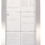 Securit LED-vitrinekast STAINLESS STEEL, 6x A4