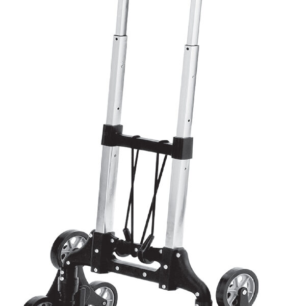 Wonday aluminium trappensteekwagen, inklapbaar, 2 driearmige wielsterren