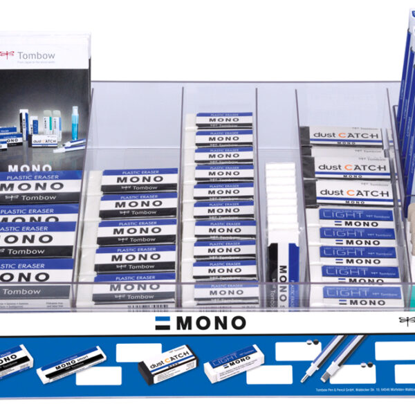 Tombow vlakgum ´MONO´, assorti, 98 in display