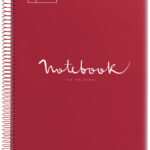 MIQUELRIUS collegeblok 'Notebook EMOTIONS', DIN A4, rood, seyès