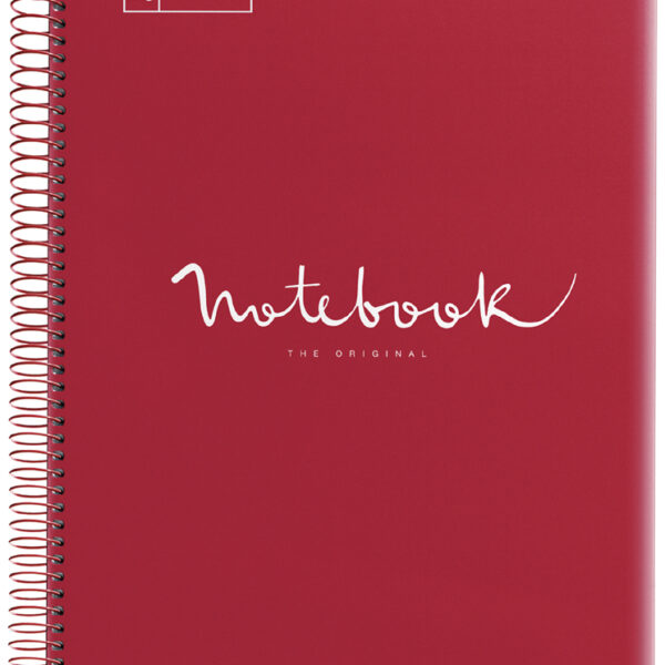 MIQUELRIUS collegeblok 'Notebook EMOTIONS', DIN A4, rood, seyès
