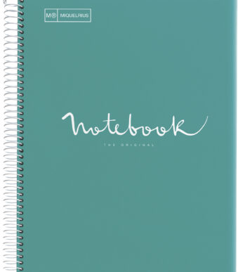 MIQUELRIUS collegeblok 'Notebook EMOTIONS', DIN A4, turquoise, seyès