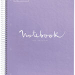 MIQUELRIUS collegeblok 'Notebook EMOTIONS', DIN A4, lila, seyès