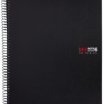 MIQUELRIUS collegeblok 'Notebook THE ORIGINAL', DIN A4, zwart, geruit
