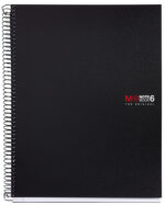 MIQUELRIUS collegeblok 'Notebook THE ORIGINAL', DIN A4, zwart, geruit