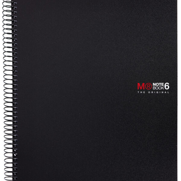 MIQUELRIUS collegeblok 'Notebook THE ORIGINAL', DIN A4, zwart, geruit