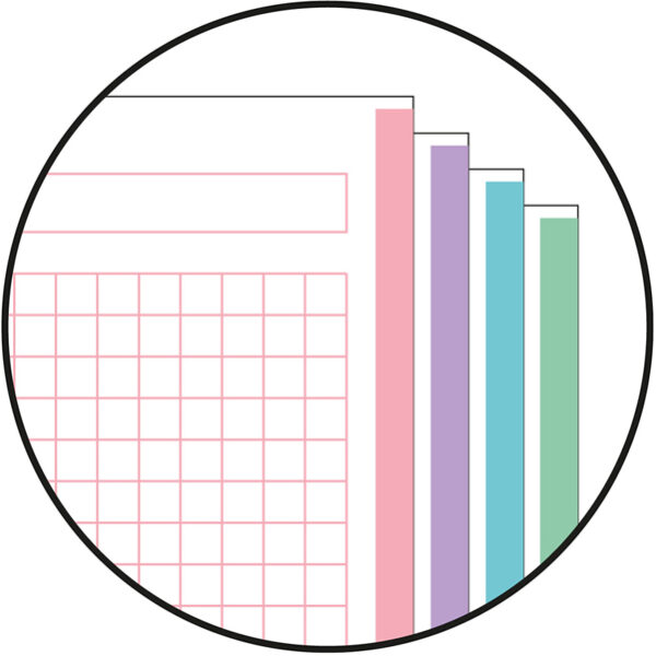 MIQUELRIUS collegeblok 'Notebook AURORA', DIN A4, West Bay, geruit