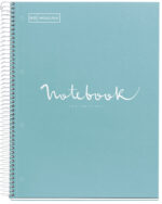 MIQUELRIUS collegeblok 'Notebook EMOTIONS', DIN A4, lichtblauw, geruit