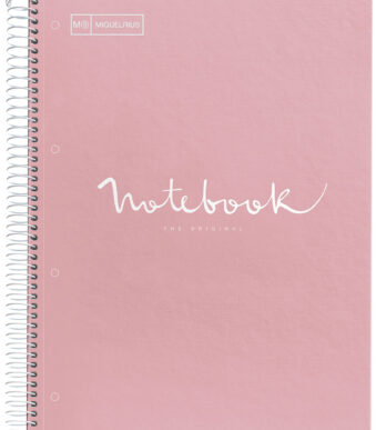 MIQUELRIUS collegeblok 'Notebook EMOTIONS', DIN A4, rose, geruit