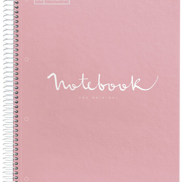 MIQUELRIUS collegeblok 'Notebook EMOTIONS', DIN A4, rose, geruit