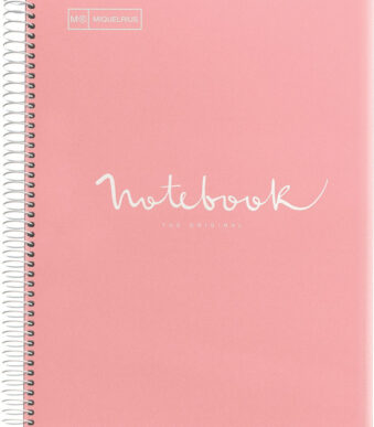 MIQUELRIUS collegeblok 'Notebook EMOTIONS', DIN A4, koraal, geruit