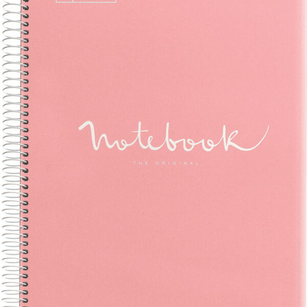 MIQUELRIUS collegeblok 'Notebook EMOTIONS', DIN A4, koraal, geruit