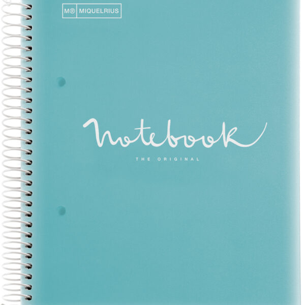 MIQUELRIUS collegeblok 'Notebook EMOTIONS', DIN A4, lichtblauw, geruit
