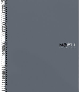 MIQUELRIUS collegeblok 'Notebook THE ORIGINAL', DIN A4, grijs, geruit