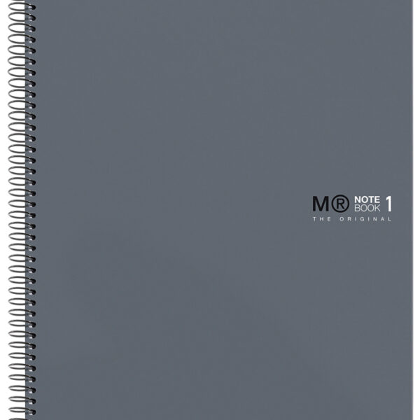 MIQUELRIUS collegeblok 'Notebook THE ORIGINAL', DIN A4, grijs, geruit