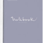 MIQUELRIUS collegeblok 'Notebook EMOTIONS', DIN A4, grijs, geruit