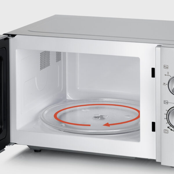 SEVERIN magnetron MW 7772, 900 Watt, zilver / zwart
