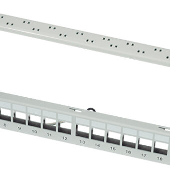 LogiLink 19' Keystone Patch Panel, 24 poorts, afgeschermd