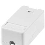 LogiLink opbouwdoos voor Keystone modules, 1-voudig, wit