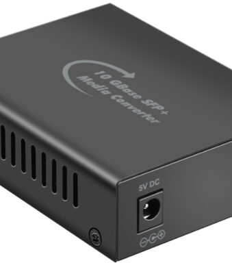 LogiLink 10 Gigabit mediaconverter, RJ45/SFP+, zwart