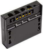 LogiLink Mini-verdeler, Cat.6A, 4 poorts, zwart