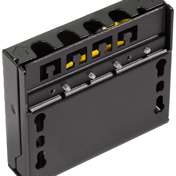 LogiLink Mini-verdeler, Cat.6A, 4 poorts, zwart