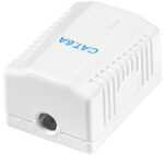 LogiLink aansluitdoos Cat.6A met opbouwdoos, 1x RJ45, wit