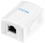LogiLink aansluitdoos Cat.6A met opbouwdoos, 1x RJ45, wit