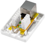 LogiLink aansluitdoos Cat.6A met opbouwdoos, 1x RJ45, wit
