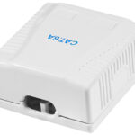 LogiLink aansluitdoos Cat.6A met opbouwdoos, 2x RJ45, wit