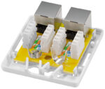 LogiLink aansluitdoos Cat.6A met opbouwdoos, 2x RJ45, wit