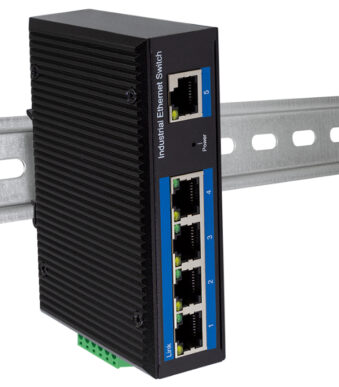 LogiLink Industrial Fast Ethernet Switch, 5-poorts, Unmanaged