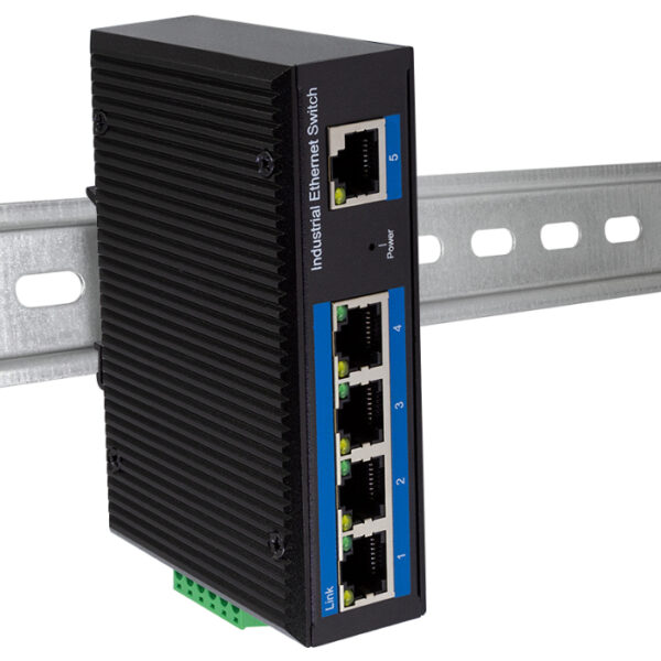 LogiLink Industrial Fast Ethernet Switch, 5-poorts, Unmanaged